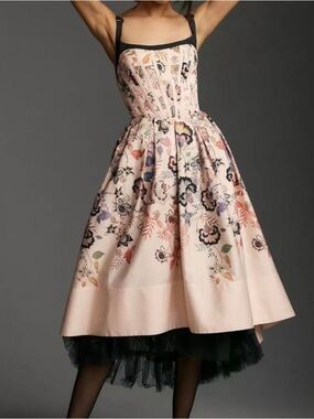 By Anthropologie Floral Midi Dress